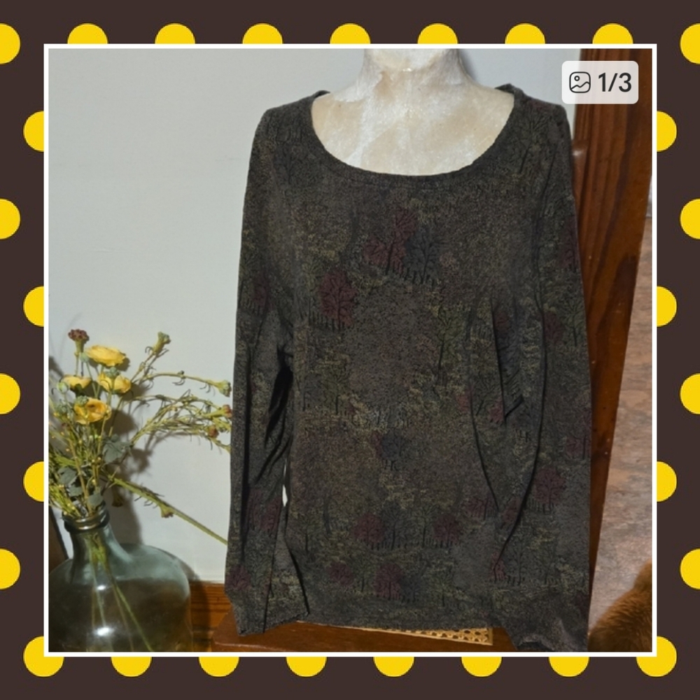 CJ Banks  Patterned Top Size 2x